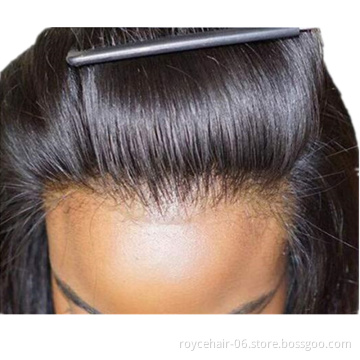 Ear to Ear Thin Skin Invisible Lace Frontal Swiss Film Transparent HD Lace Frontal with Pre plucked Hairline